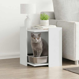Meuble à litière pour chat en bois